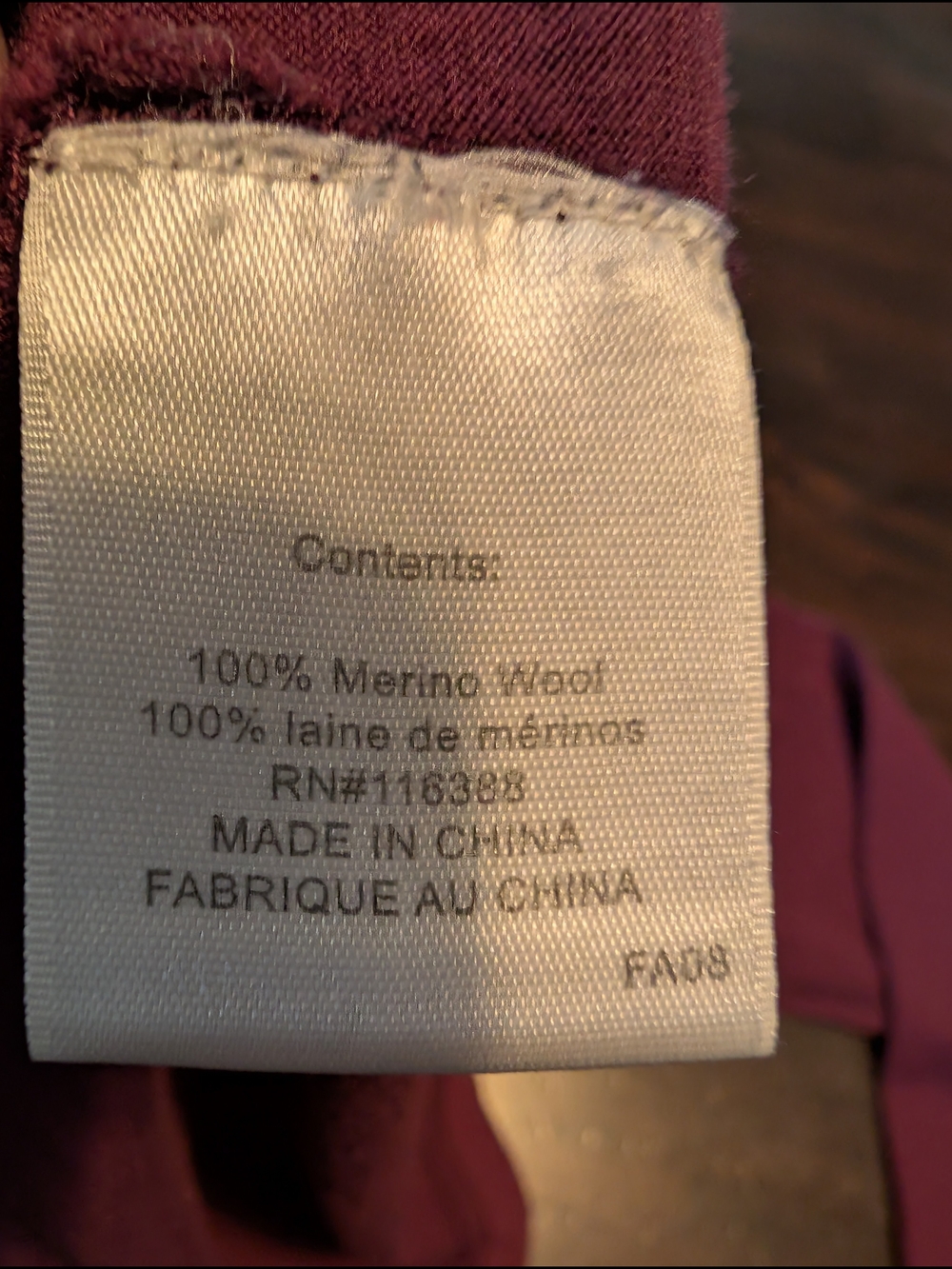 Smartwool Women's Long Sleeve Crew Neck Top - Maroon - Picture 6 of 7